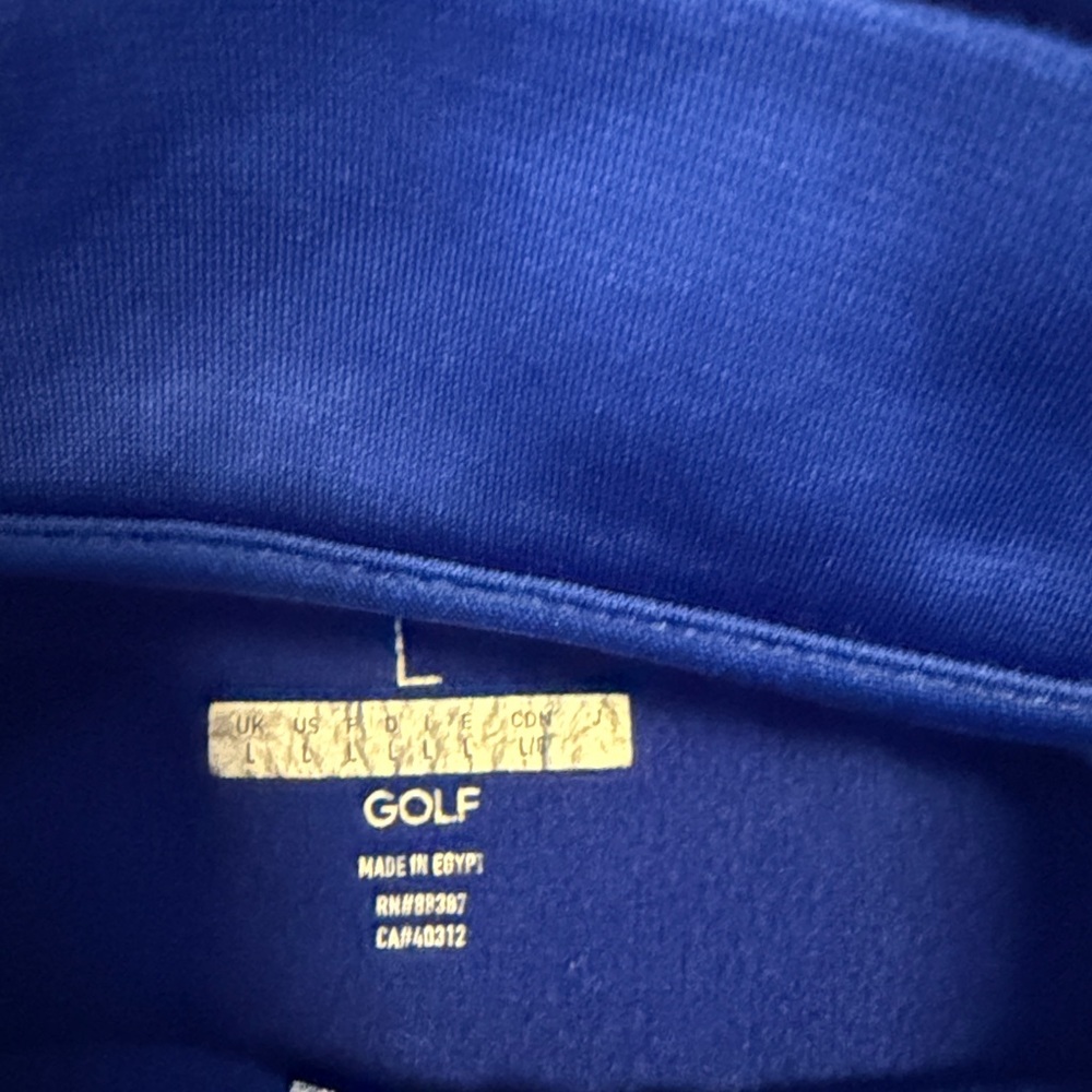 Adidas Golf Royal Blue Zip-Up Jacket - Picture 3 of 6